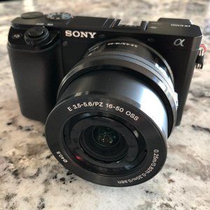 Sony Alpha a6100 24.2MP Mirrorless Camera - Black (with 16-50mm Lens Kit)